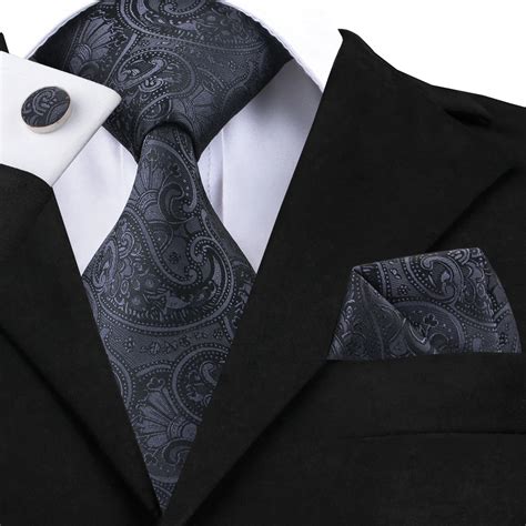 Silk tie in Black for Men 